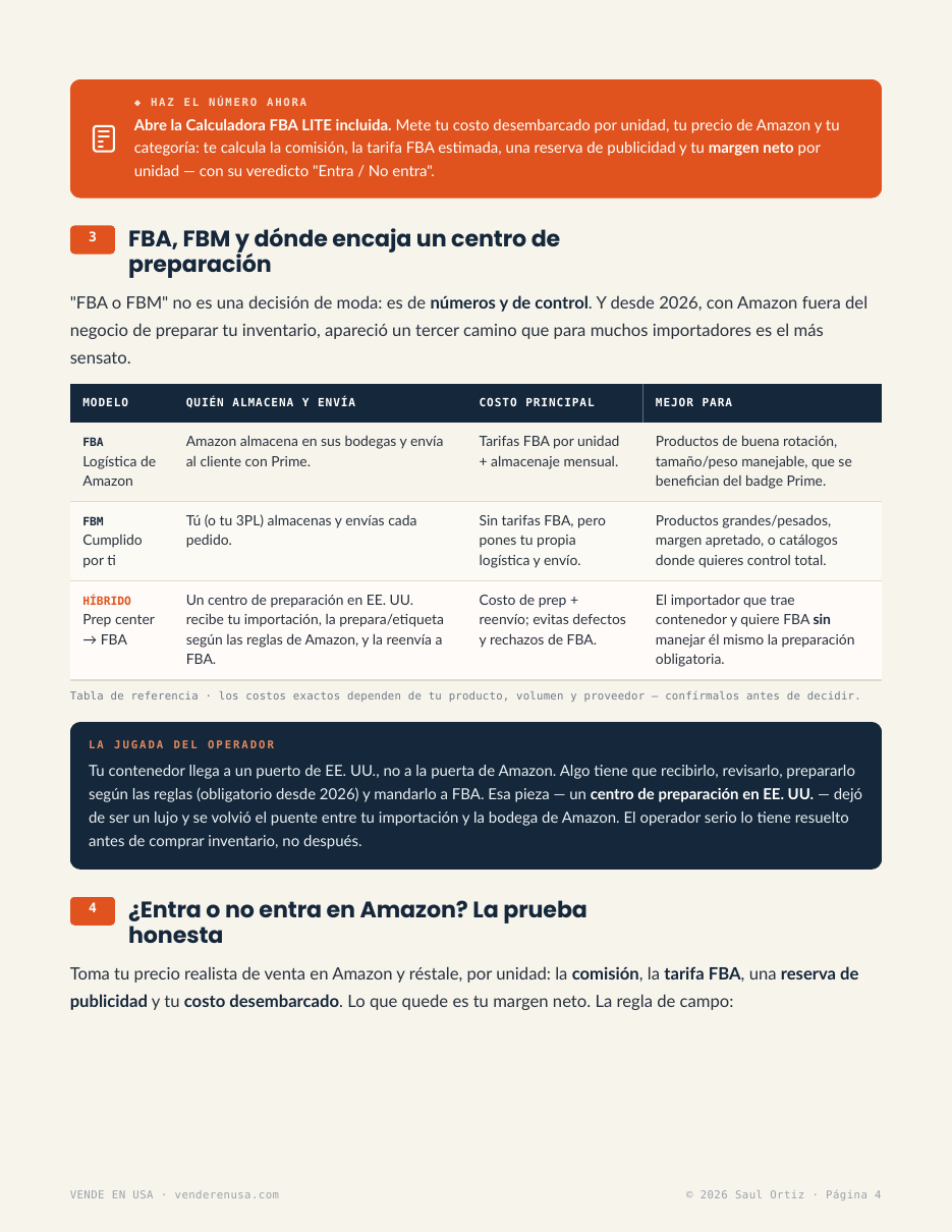 Página de la guía: la prueba del margen