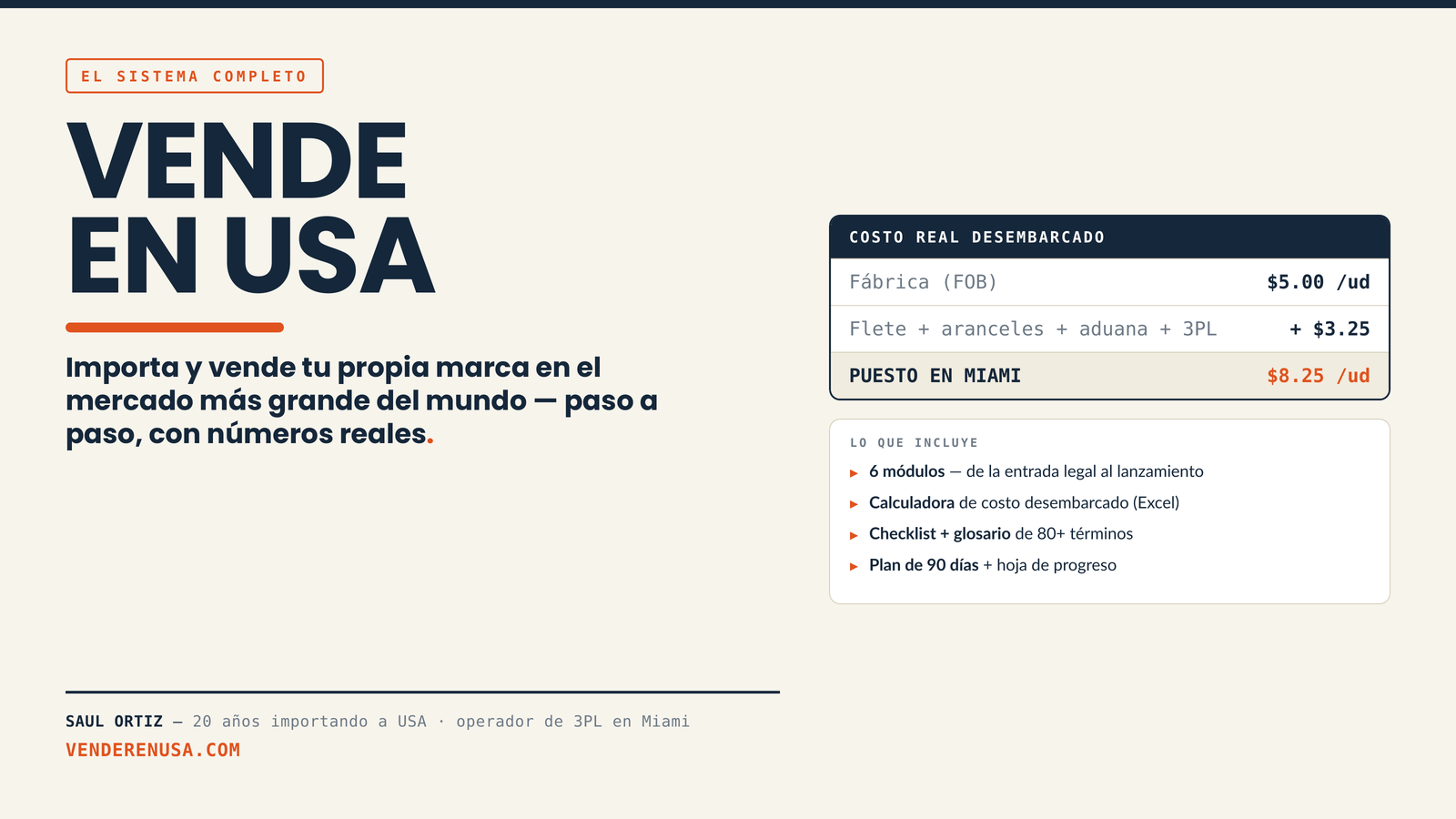 Vende en USA — El Sistema Completo