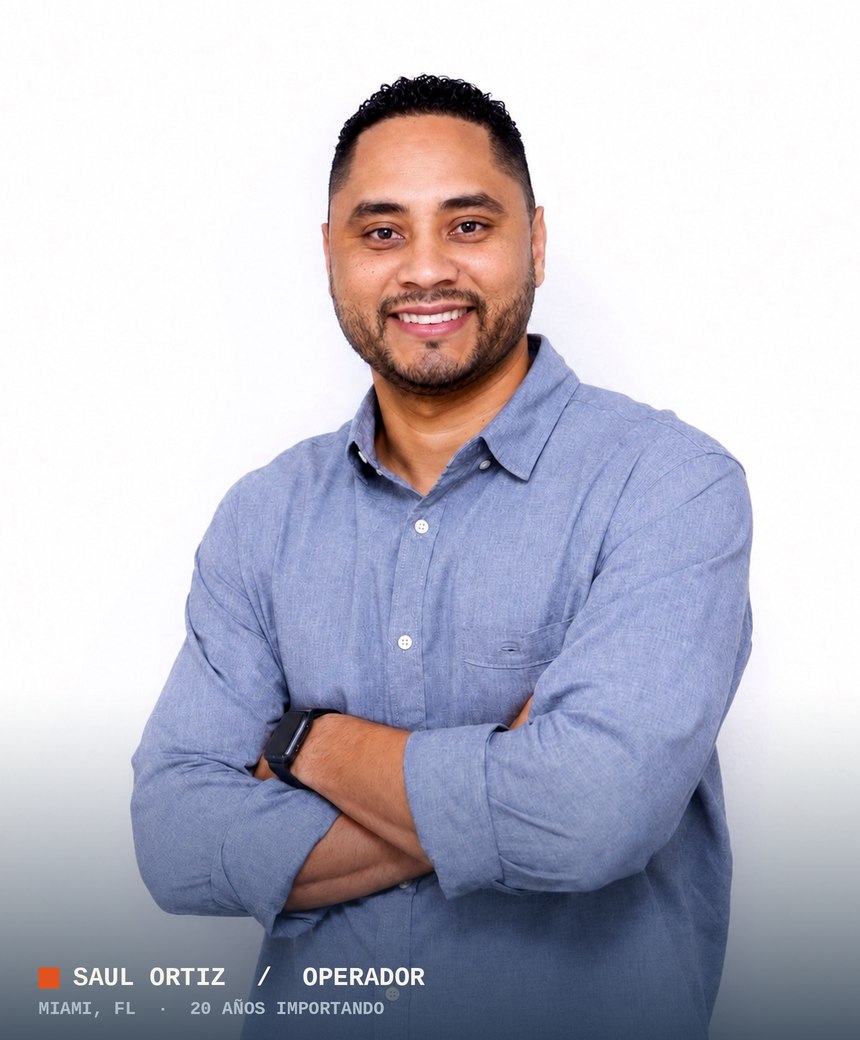 Saul Ortiz, importador y operador logístico en Miami